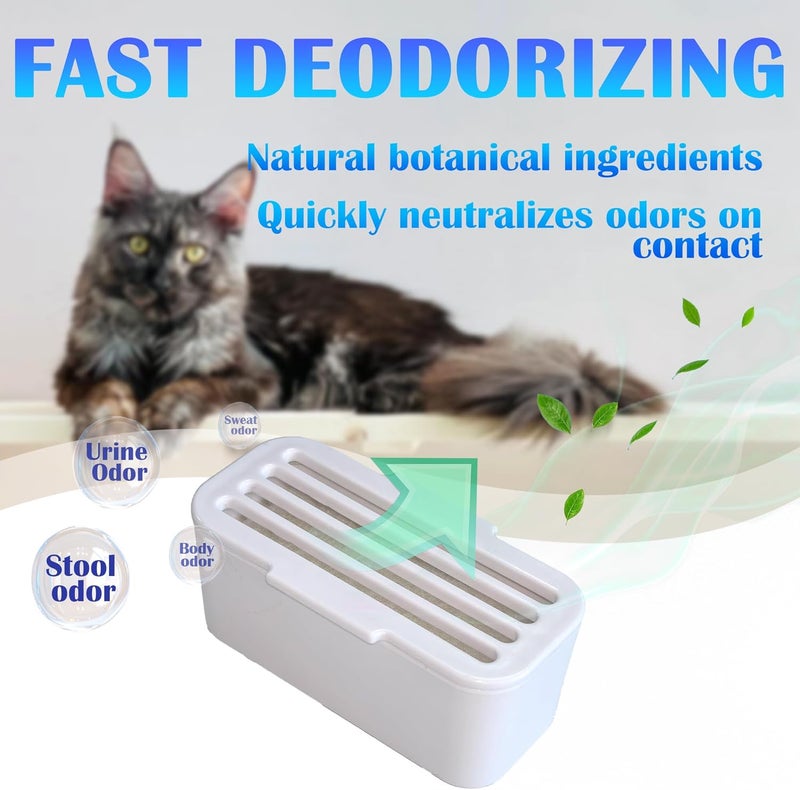 NEWKEY 6 Pack Deodorizer for PetSafe ScoopFree SmartSpin Self-Cleaning Cat Litter Box, Odor Control Compatible with HHOLOVE Self-Cleaning Cat Litter Box, Air Freshener, Pet Gift - Image 4